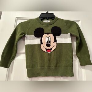 Baby Gap Disney Green Mickey Sweater (3T)